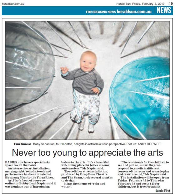 Herald Sun - Baby Art Installation (Print)