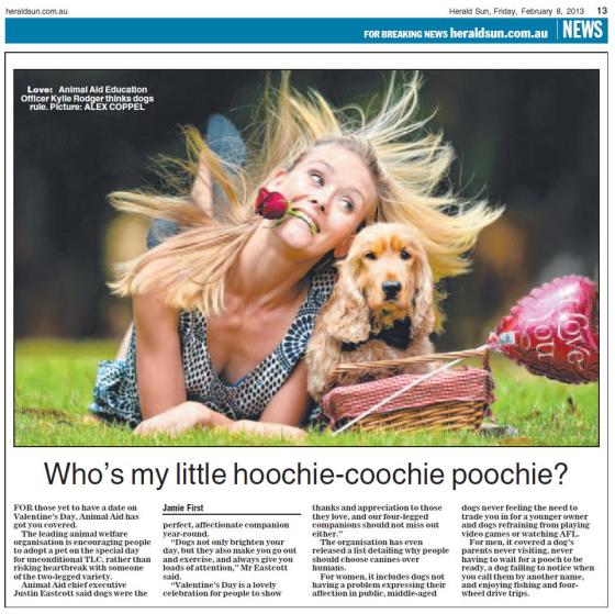 Herald Sun - Valentine's Day Animal Aid (Print)