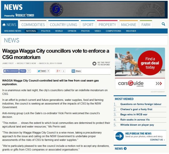 Coal Seam Gas - ONLINE