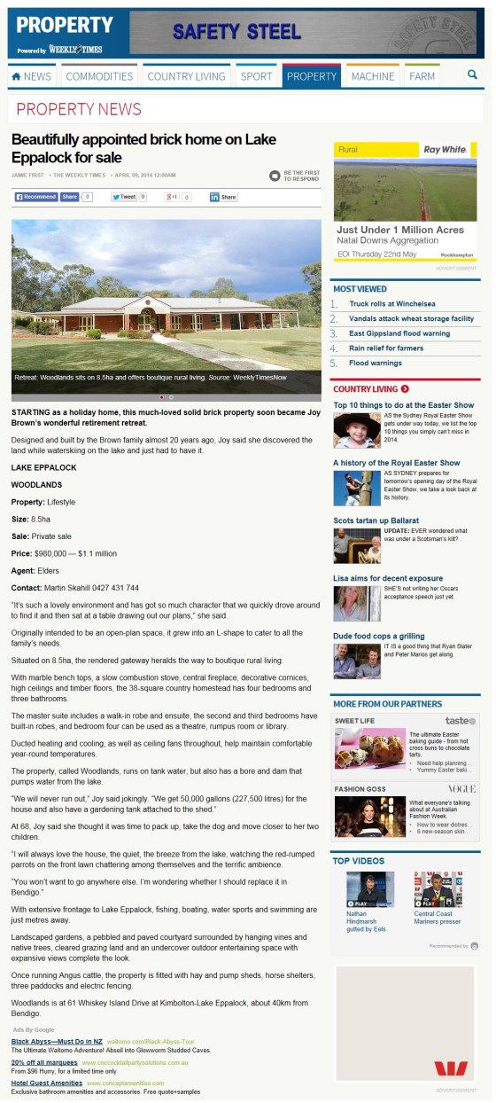 Lake Eppalock - ONLINE