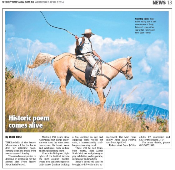 Man From Snowy River Bush Festival