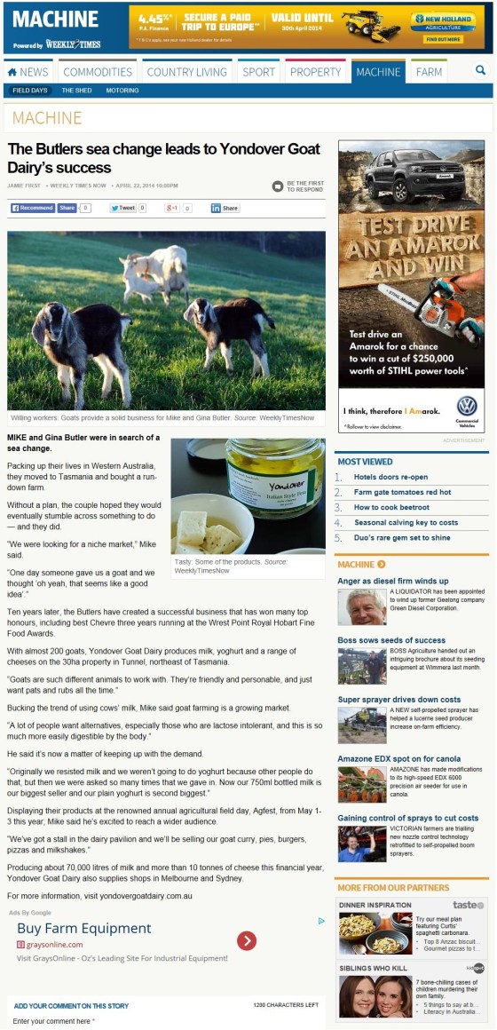 Yandover Dairy Farm - ONLINE