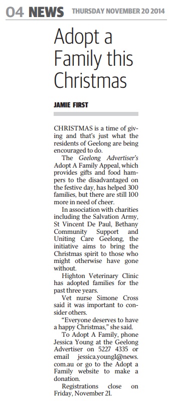 Adopt A Family Appeal