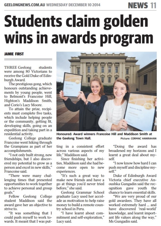 Duke of Edinburgh Award (News)