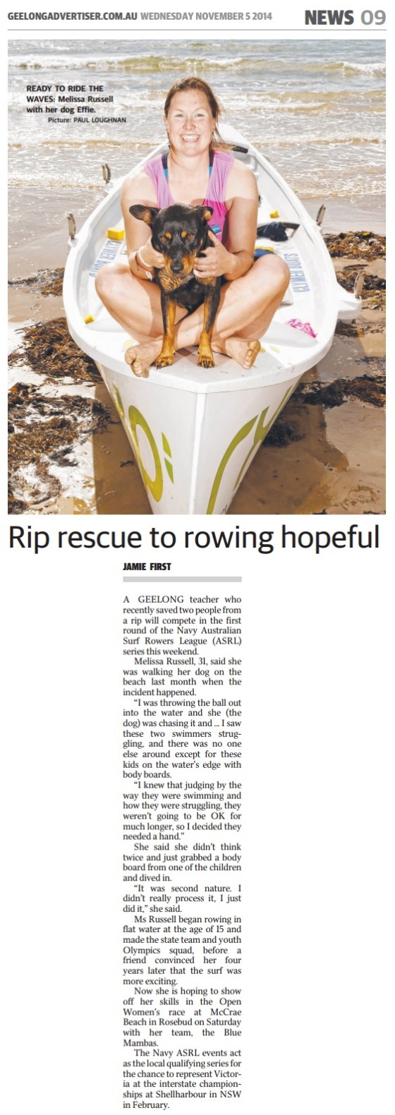 Navy Australian Surf Rowers League