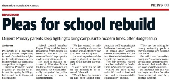 Dinjerra Primary School Update