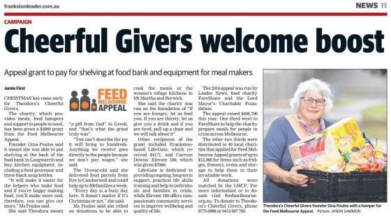 Feed Melbourne Appeal